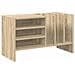 Mobile porta vinili Rovere Sonoma 78.5 x 35 x 45 cm - Foto miniatura 1