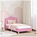 Struttura letto bambini con testata Rosa 80 x 160 cm Tessuto - Foto miniatura 2
