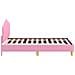 Struttura letto bambini con testata Rosa 80 x 160 cm Tessuto - Foto miniatura 6