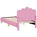 Struttura letto bambini con testata Rosa 80 x 160 cm Tessuto - Foto miniatura 7