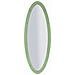 Specchio Da Parete Oslo Ovale Con Cornice Specchio Verde 42,5x137,5 Cm - Foto miniatura 1
