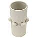 Vaso Bubbles In Ceramica Crema Con Sfere Decorative 16x28 Cm - Foto miniatura 2