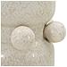 Vaso Bubbles In Ceramica Crema Con Sfere Decorative 16x28 Cm - Foto miniatura 4