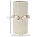 Vaso Bubbles In Ceramica Crema Con Sfere Decorative 16x28 Cm - Foto miniatura 6