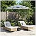 Ombrello da giardino 230 x 230 cm Poliestere Rettangolare - Foto miniatura 6