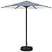 Ombrello da giardino 230 x 230 cm Poliestere Rettangolare - Foto miniatura 1