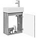 Mobile bagno con rubinetto Sonoma grigio 45,5 x 22,5 x 84 cm - Foto miniatura 3