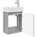 Mobile bagno con rubinetto Sonoma grigio 45,5 x 22,5 x 84 cm - Foto miniatura 4