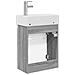 Mobile bagno con rubinetto Sonoma grigio 45,5 x 22,5 x 84 cm - Foto miniatura 7