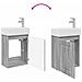 Mobile bagno con rubinetto Sonoma grigio 45,5 x 22,5 x 84 cm - Foto miniatura 9