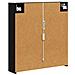 Mobiletto per specchio da bagno Rovere Nero 63,5 x 15,5 x 70 cm - Foto miniatura 9