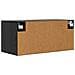 Armadietto a muro A parete Rovere nero 80 x 36,5 x 35 cm - Foto miniatura 4