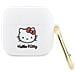 Custodia In Silicone 3d A Forma Di Testa Di Hello Kitty Per Airpods 3 - Bianca - Foto miniatura 1