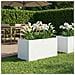 Vaso da giardino Bianco 80 x 50 x 50 cm - Foto miniatura 2