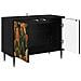 Mobile TV ZAANDAM 69 x 33 x 50,5 cm Rovere Nero - Foto miniatura 3