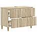 Armadio per Lavabo da Bagno DELFT Rovere Sonoma 82 x 41 x 59 cm - Foto miniatura 3