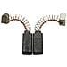 Spazzole di carbone per Black & Decker D38A Tipo 1 - 6 x 8 x 16,5 mm - coppia - Foto miniatura 1