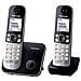 Telefono Cordless Duo Dect Nero/argento - Kxtg6812 - Foto miniatura 1