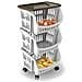 Folia Tidy Carrello 3 Pezzi Con Ruote E Vassoio Colore Tortora - Foto miniatura 1