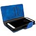 Custodia Smartphone 4.5' A 5.0' Universale Portafoglio Blu Slide Cover - Foto miniatura 4