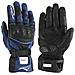 Guanto Sport Moto Pelle Corto Foderato Protezioni Imbottito Sportivo Blu S - Foto miniatura 1