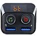 Modulatore Fm Valentine F250 Bluetooth 5.0, Lettore Mp3, Trasmettitore Fm, Slot Micro Sd, Doppia Porta Usb, Ricarica Rapida Del Dispositivo Mobile, Pulsante Super Bass - Foto miniatura 6