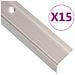 Profili A L Per Gradini 15 Pz In Alluminio 90 Cm Champagne - Foto miniatura 1
