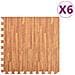 Tappetino a Incastro 6 pz Venature Legno 2,16 ? Schiuma EVA - Foto miniatura 1