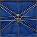 Ombrellone a Sbalzo con Doppia Copertura 400x300 cm Azzurro - Foto miniatura 3