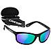 Rocker Sunglasses, Occhiali Da Sole Adulto Unisex, Nero / lenti Verdi Specchiate - Foto miniatura 1