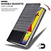 Custodia Compatibile Con Samsung Galaxy M31 In Grigio Nero - Coperchio Protettiva Con Chiusura Magnetica, Funzione Stand E Tasca Per Le Carte - Foto miniatura 7