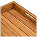 Vassoio Da Portata 60x35 Cm In Legno Massello Di Teak - Foto miniatura 2