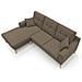 Danish Divano Angolare Reversibile Impermeabile T02 Marrone - Foto miniatura 10