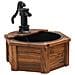Fontana D'acqua Con Pompa 57x57x53 Cm Legno Massello Di Abete - Foto miniatura 2