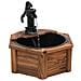 Fontana D'acqua Con Pompa 57x57x53 Cm Legno Massello Di Abete - Foto miniatura 3