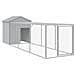 Pollaio Area Corsa Grigio Chiaro 117x405x123 Cm Acciaio Zincato - Foto miniatura 1