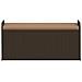 Cassapanca Con Cuscino Marrone 115x51x52 Cm In Polyrattan - Foto miniatura 2