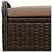 Cassapanca Con Cuscino Marrone 115x51x52 Cm In Polyrattan - Foto miniatura 8