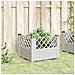 Fioriera Da Giardino Con Picchetti Bianca 43,5x43,5x43,5 Cm Pp - Foto miniatura 3