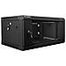Armadio Rack 4U 19" da Parete WF01-6404-10B in Acciaio e Vetro Temperato 60 x45 cm Colore Nero - Foto miniatura 3