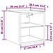Mobili TV a Parete con Luci LED 2pz Grigio Cemento 30x28,5x30cm - Foto miniatura 9