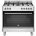 Cucina Elettrica FTR965EXV 5 Fuochi a Gas Forno Elettrico Multifunzione Termoventilato Classe A 90cm Colore Inox - Foto miniatura 1