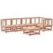 Set Salotto Da Giardino 6 Pz In Legno Massello Di Douglas - Foto miniatura 2