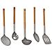Set 5 Utensili Da Cucina Legno E Acciaio Inox. - Foto miniatura 3