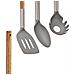 Set 5 Utensili Da Cucina Legno E Acciaio Inox. - Foto miniatura 4