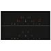 Piano Cottura T18SDH9L0 Elettrico 4 Zone Cottura da 80 cm Vetroceramica Nero /Inox - Foto miniatura 3