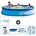 Piscina Fuori Terra - In Giro - 366x366x76 Cm - Blu - Include Accessori Coordinati Cb21 - Foto miniatura 1