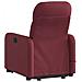 Poltrona Alzapersona Massaggiante Elettrica Rosso Vino Tessuto - Foto miniatura 3