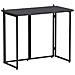 Tavolo da Giardino Pieghevole Nero 90x51x75 cm in Polyrattan - Foto miniatura 1