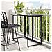 Tavolo da Giardino Pieghevole Nero 90x51x75 cm in Polyrattan - Foto miniatura 2